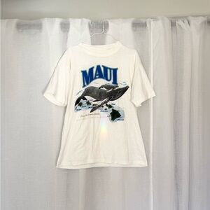 ✿ ⋆｡ Vintage Maui Humpback Whale Single Stitch Tee ⋆｡✿